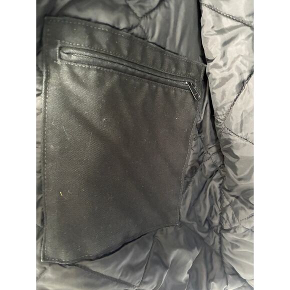Vintage Carhartt Chore Coat Men's Large Tall Black Quilted Outdoor Workwear - Picture 6 of 7
